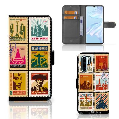 Huawei P30 Pro | Flip Cover | Postzegels