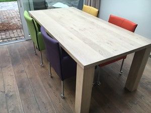 Set van 4 leren kuip eetkamerstoelen - met wieltjes - diverse kleuren - Echt leer, Modern, ontdek de vele Leersoorten en Kleuren bij ShopX
