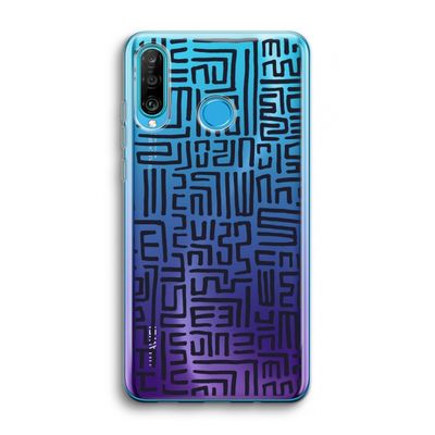 Moroccan Print: Huawei P30 Lite Transparant Hoesje