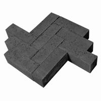 Stenen dikformaat zonder vellingkant Carbon 21 x 7 x 8 cm - Gardenlux