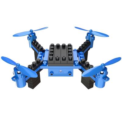 HELIWAY 902 Assembling Blocks 6-Axis Quadcopter with Remote Control Support Headless Mode(Blue)