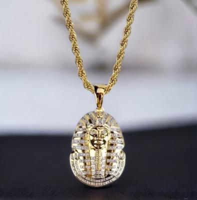Goudkleurige ketting Farao masker - Sieraden - Spiritueelboek.nl