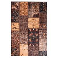 Heritaged Patchwork vloerkleed - Fade No.1 goud|bruin - 152x230 cm