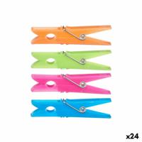 Kledinghaken Multicolour Plastic 24 Onderdelen Set (24 Stuks)