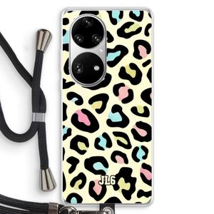 Leopard pattern: Huawei P50 Pro Transparant Hoesje met koord