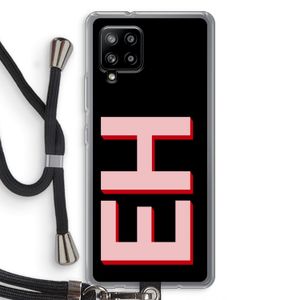 Monogram: Samsung Galaxy A42 5G Transparant Hoesje met koord