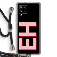 Monogram: Samsung Galaxy A42 5G Transparant Hoesje met koord