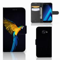 Samsung Galaxy A5 2017 | Telefoonhoesje | Met pasjeshouder | Papegaai