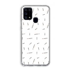 Hipster stripes: Samsung Galaxy M31 Transparant Hoesje