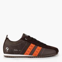 Heren Sneaker Typhoon SP | Donkerbruin/Oranje