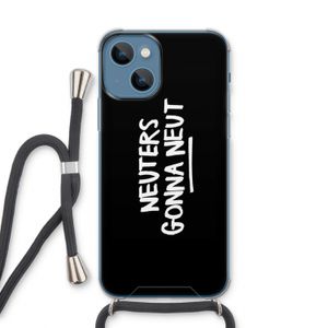 Neuters (zwart): iPhone 13 Transparant Hoesje met koord