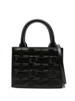 Elisabetta Franchi mini sac à motif monogrammé - Noir