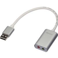 Lindy 42926 audio-omzetter Zilver, Wit Lindy 42926 audio-omzetter Zilver, Wit
