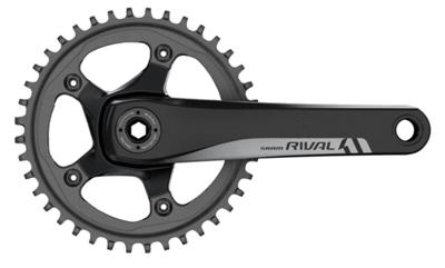 Sram crankstel "rival 1" crankset rival 1 gxp 42 t. 170mm black