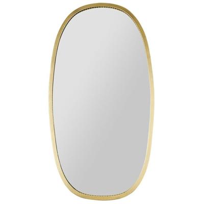 Wandspiegel Ovide - goud - metaal - ovaal - 29 x 53 cm - wanddecoratie spiegels