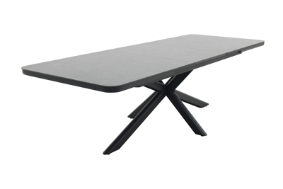 Montreal uitschuifbare tuintafel 200-260x100 cm. - Antraciet/Keramiek