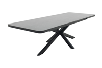 Montreal uitschuifbare tuintafel 200-260x100 cm. - Antraciet/Keramiek
