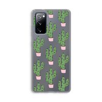 Cactus Lover: Samsung Galaxy S20 FE / S20 FE 5G Transparant Hoesje