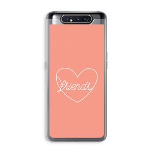 Friends heart: Samsung Galaxy A80 Transparant Hoesje