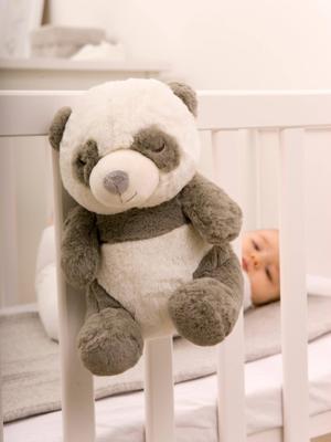 Nachtlampje Peaceful Panda CLOUD B zwart wit