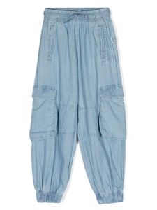 Molo jean cigarette à taille élastiquée - Bleu