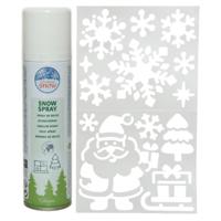 Kerst sfeer raamsjablonen met spuitsneeuw - Mix van 9 stuks - 47 x 24 cm - raamdecoratie