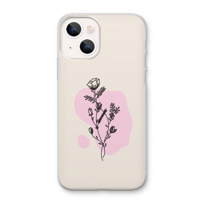 Roses are red: iPhone 13 mini Transparant Hoesje