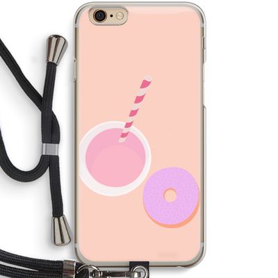 Donut: iPhone 6 / 6S Transparant Hoesje met koord