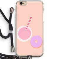 Donut: iPhone 6 / 6S Transparant Hoesje met koord