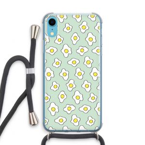 Spiegeleitjes: iPhone XR Transparant Hoesje met koord