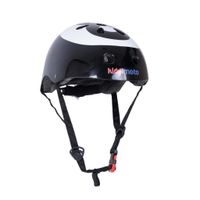 Kiddimoto 8 Ball Halve schaal BMX-helm S Zwart, Wit