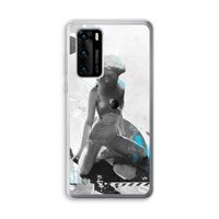 I will not feel a thing: Huawei P40 Transparant Hoesje