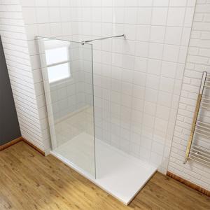 Saniclear Redro douchewand helder glas 100x200 cm chroom