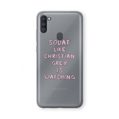 Christian Grey: Samsung Galaxy A11 Transparant Hoesje