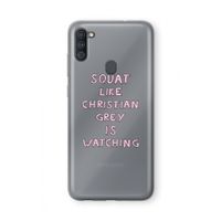 Christian Grey: Samsung Galaxy A11 Transparant Hoesje