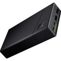 Green Cell PowerPlay20 Powerbank 20000 mAh Quick Charge LiPo Zwart Statusweergave