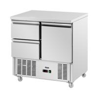Koeltafel op wielen - 240 l - 2 laden/1 compartiment - 90 x 70 cm - Klasse C - RVS - Royal Catering