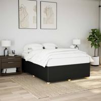 Bedframe zonder matras stof zwart 140x190 cm