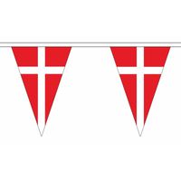 Denemarken slingers met puntvlaggetjes 5 meter   -