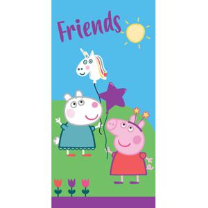 Peppa Pig badhanddoek blauw 70 x 140 cm - Badhanddoek