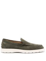 Tod's mocassins en daim - Vert