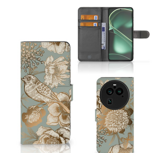 Hoesje voor OPPO Find X6 Pro Vintage Bird Flowers