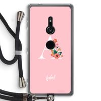 Pink Bouquet: Sony Xperia XZ2 Transparant Hoesje met koord