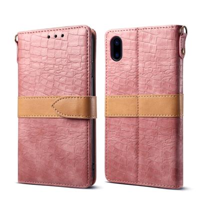 Lederen beschermhoes voor iPhone X & XS (roze)