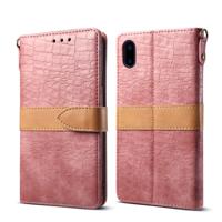 Lederen beschermhoes voor iPhone X & XS (roze)