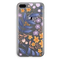 Flowers with blue leaves: iPhone 8 Plus Transparant Hoesje Flowers with blue leaves: iPhone 8 Plus Transparant Hoesje
