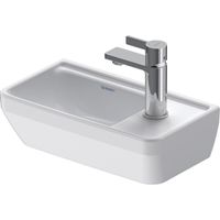 Duravit D-Neo Fonteinbak 40x22x14cm 1 kraangat rechthoek Keramiek Wit 0739400041