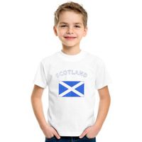 Wit kinder t-shirt Schotland XL (152-164)  -