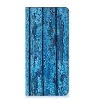Google Pixel 8A Book | Wallet Case | Wood Blue