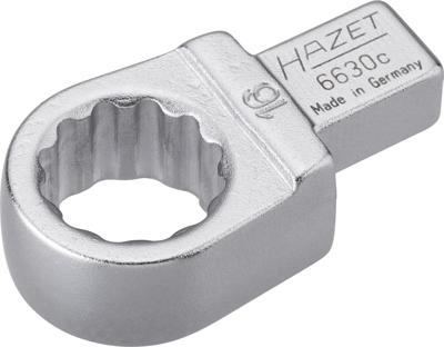 HAZET Insteekringsleutel 6630C-16 · 9 x 12 mm insteekvierkant massief · Buitentwaalfkant tractieprofiel · SW 16 mm
